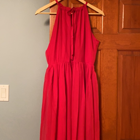 Nicole Miller Studio Pleated Halter Dress - Picture 3 of 6